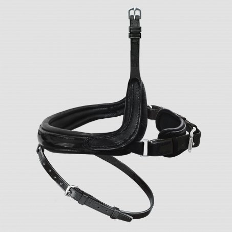 Exchangeable Noseband with More Room for the Cheekbone with Patent Leather