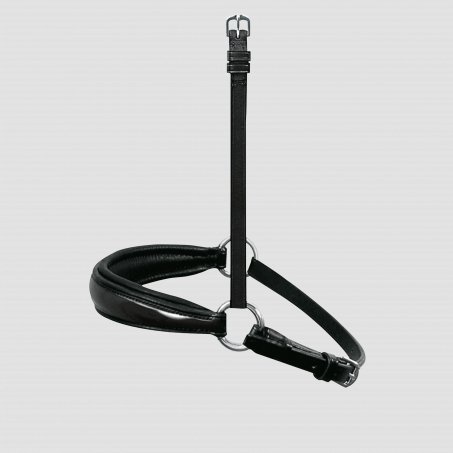 Exchangeable Dropped Noseband with Patent Leather Trim