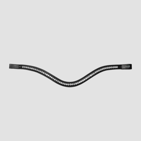 Waved Browband with Big Premium Crystals Side by Side
